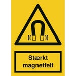 Skilt Stærkt magnetfelt - Sikkerhedsgiganten
