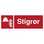Skilt Stigrør brandskilte - Sikkerhedsgiganten