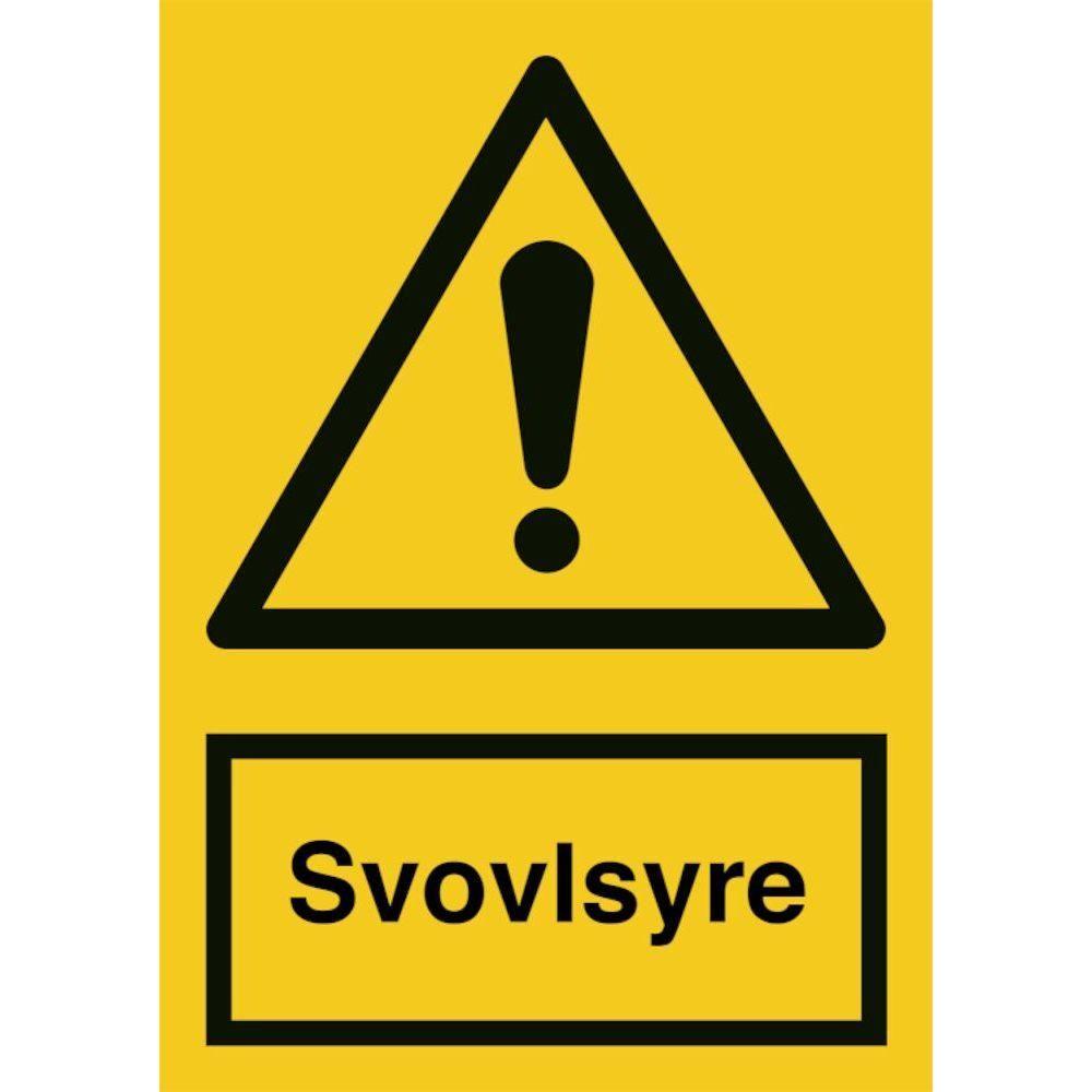 Skilt Svovlsyre - Sikkerhedsgiganten