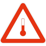 Skilt Temperature fareseddel - Sikkerhedsgiganten