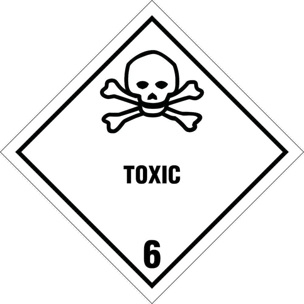 Skilt Toxic/poison kl. 6 fareseddel - Sikkerhedsgiganten