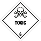 Skilt Toxic/poison kl. 6 fareseddel - Sikkerhedsgiganten