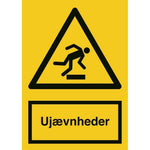 Skilt Ujævnheder - Sikkerhedsgiganten