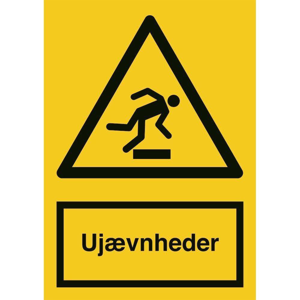 Skilt Ujævnheder - Sikkerhedsgiganten