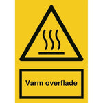 Skilt Varm overflade - Sikkerhedsgiganten