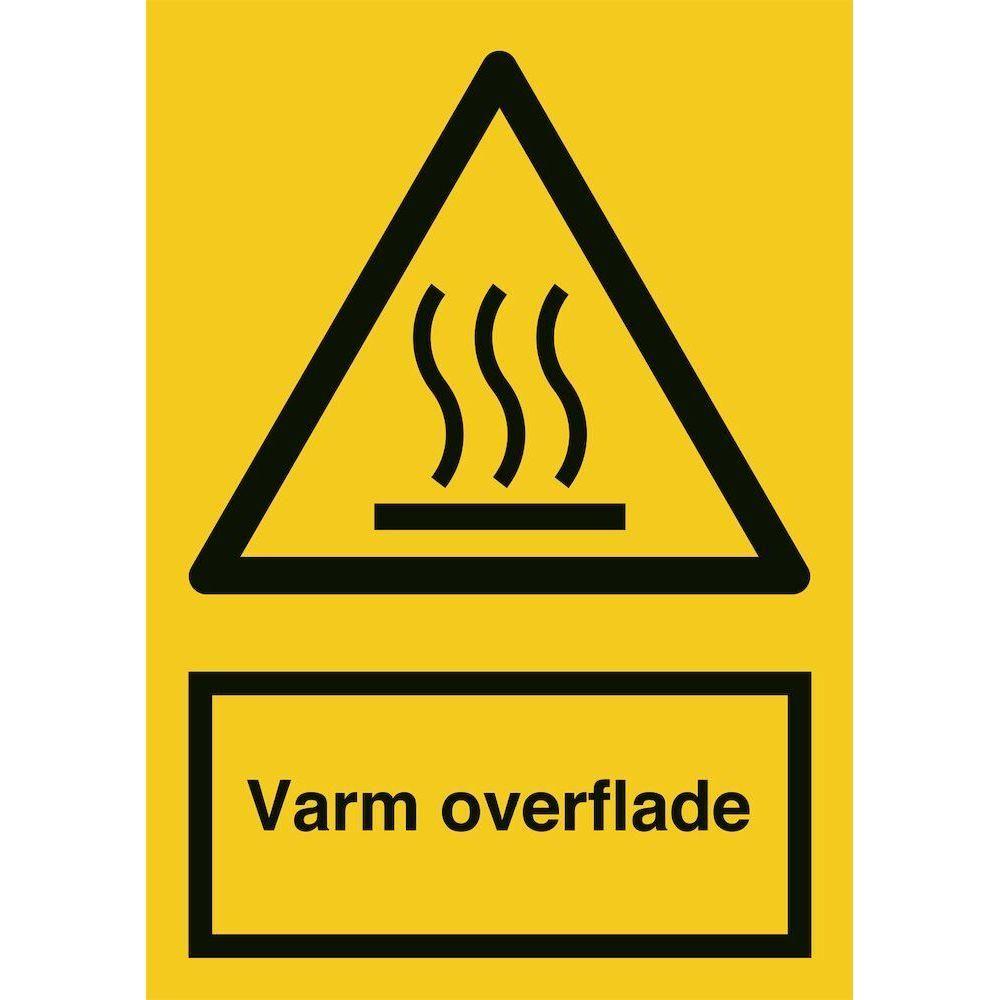 Skilt Varm overflade - Sikkerhedsgiganten