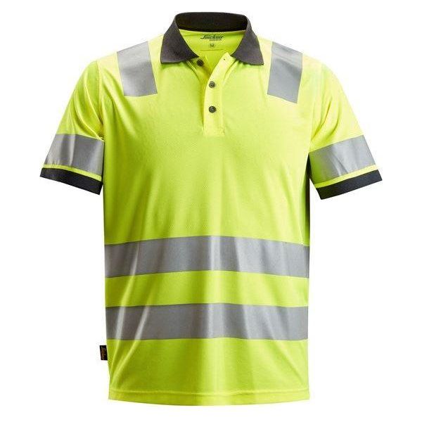 Snickers AW polo shirt Hi - Vis klasse 2 2730 - Sikkerhedsgiganten