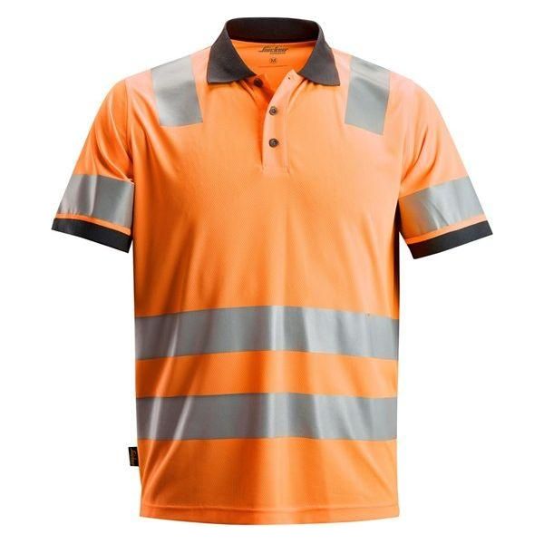 Snickers AW polo shirt Hi - Vis klasse 2 2730 - Sikkerhedsgiganten