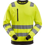 Snickers AW sweatshirt Hi - Vis klasse 2/3 8037 - Sikkerhedsgiganten