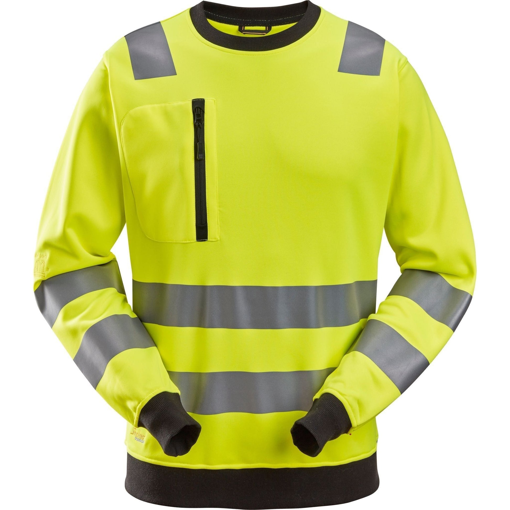 Snickers AW sweatshirt Hi - Vis klasse 2/3 8037 - Sikkerhedsgiganten