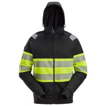 Snickers Hættetrøje med lynlås Hi - Vis klasse 1 2838 - Sikkerhedsgiganten