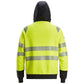 Snickers Hættetrøje med lynlås Hi - Vis klasse 2 2839 - Sikkerhedsgiganten