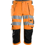 Snickers Knickers stretch Hi - Vis med hylsterlommer 6138 - Sikkerhedsgiganten