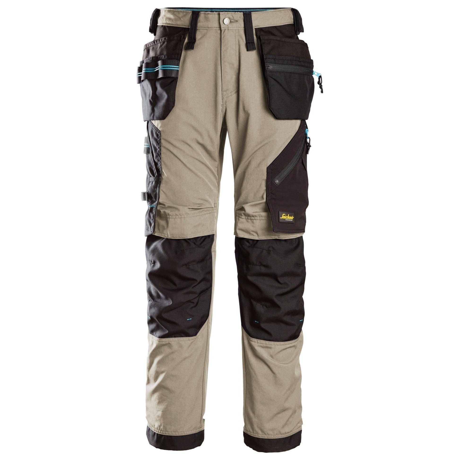 Snickers LiteWork buks 37.5® med hylsterlommer khaki/sort 6210 - Sikkerhedsgiganten