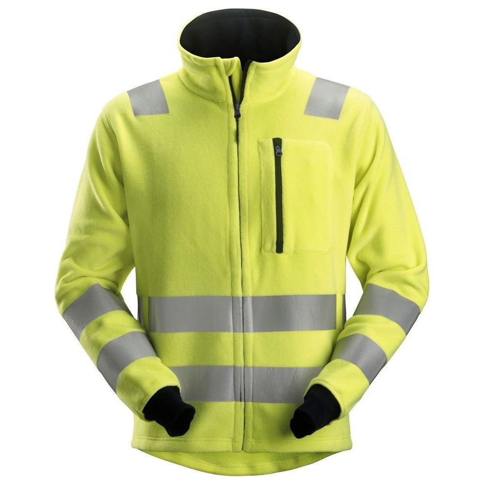 Snickers ProtecWork fleece jakke Hi - Vis klasse 3 2860 - Sikkerhedsgiganten