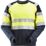 Snickers ProtecWork sweatshirt Hi - Vis klasse 1 2869 - Sikkerhedsgiganten