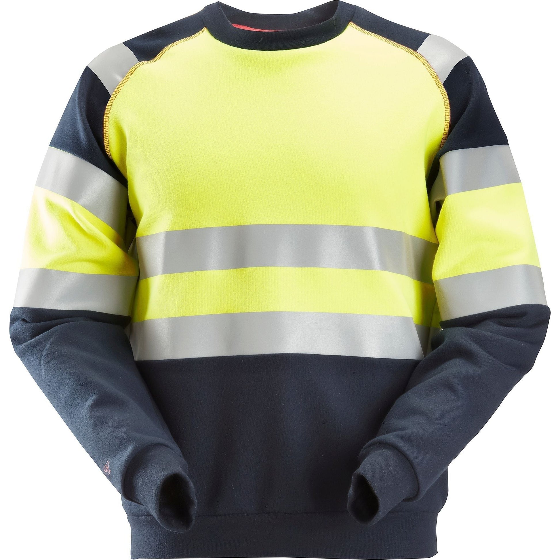 Snickers ProtecWork sweatshirt Hi - Vis klasse 1 2869 - Sikkerhedsgiganten