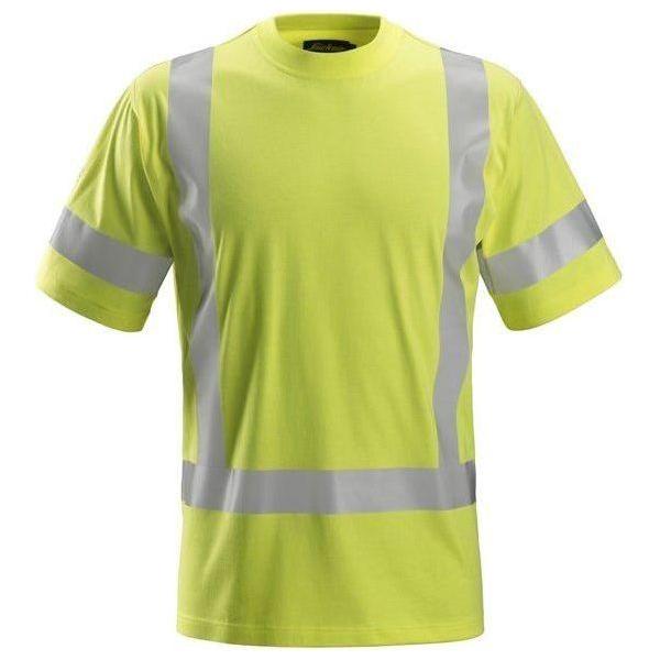 Snickers ProtecWork T - shirt Hi - Vis klasse 3 2562 - Sikkerhedsgiganten