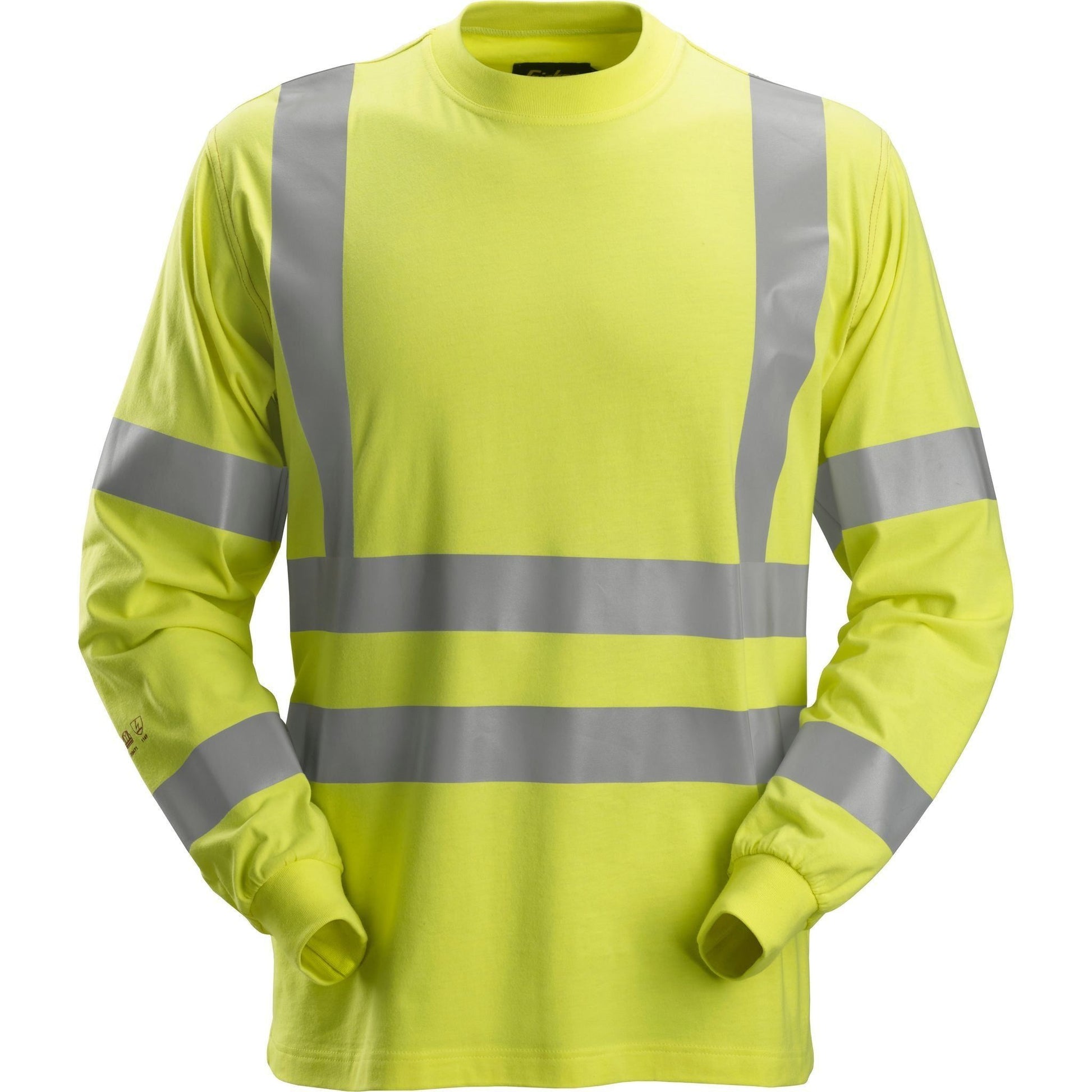 Snickers ProtecWork T - shirt l/ærme Hi - Vis klasse 3 2461 - Sikkerhedsgiganten