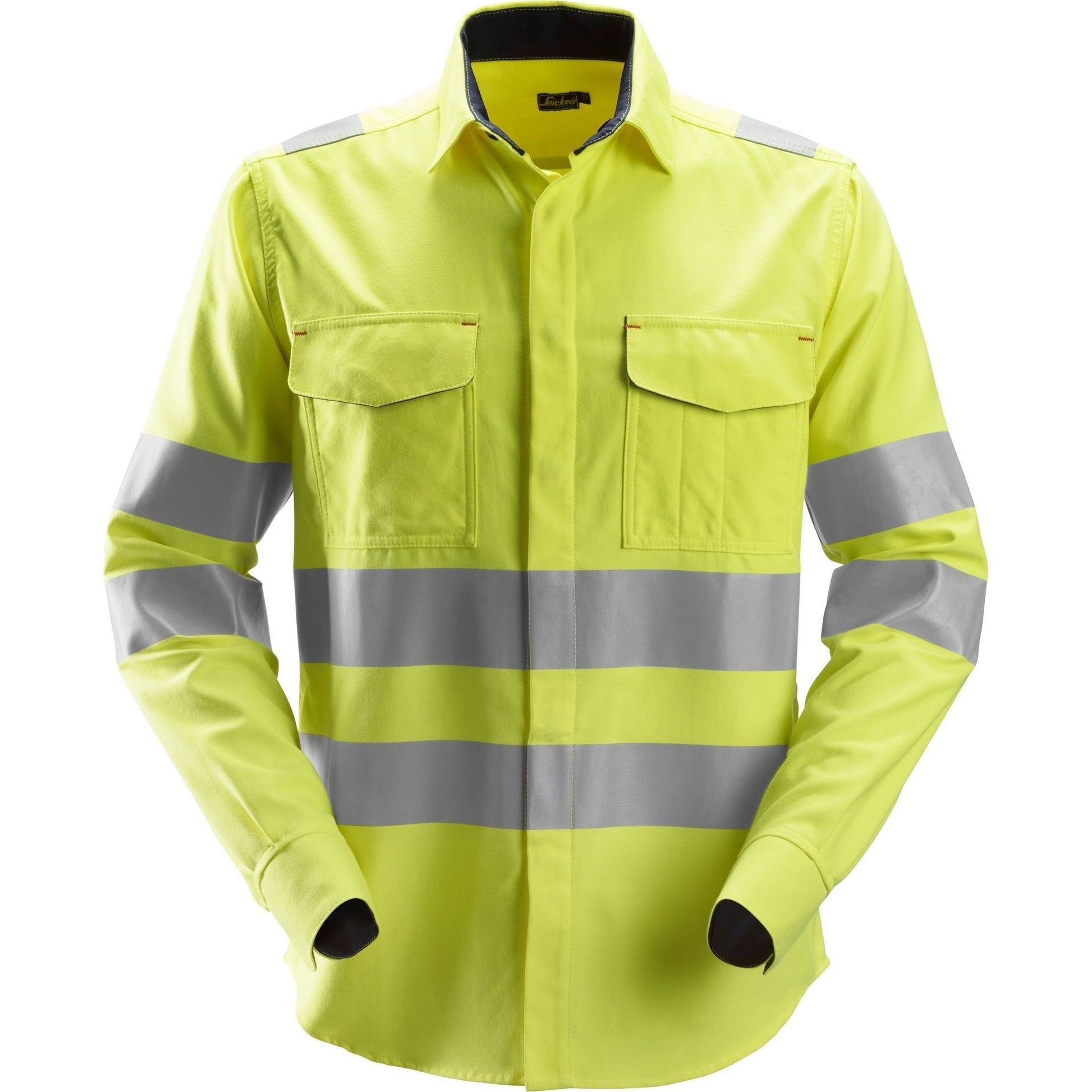 Snickers PW skjorte Hi - Vis klasse 3 8562 - Sikkerhedsgiganten
