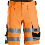 Snickers Shorts stretch Hi - Vis klasse 1 6136 - Sikkerhedsgiganten