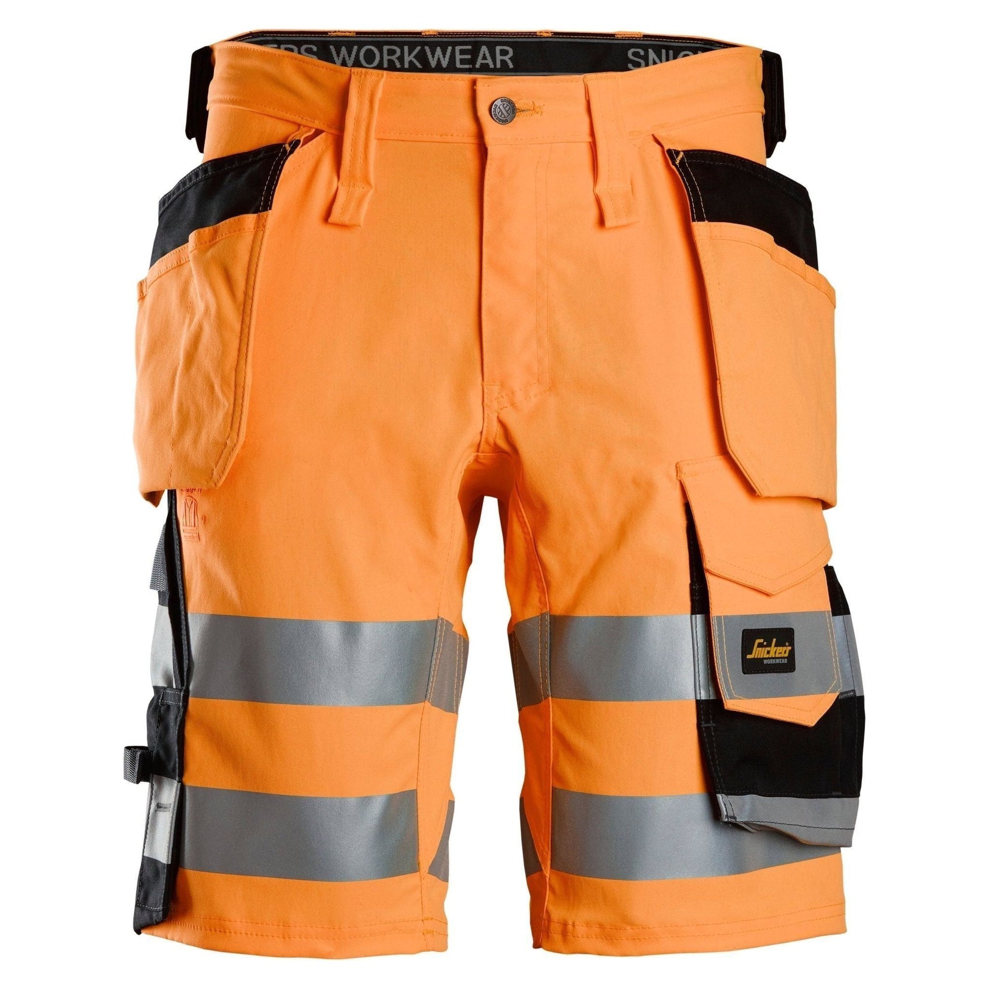 Snickers Shorts stretch med hylsterlommer Hi - Vis 6135 - Sikkerhedsgiganten