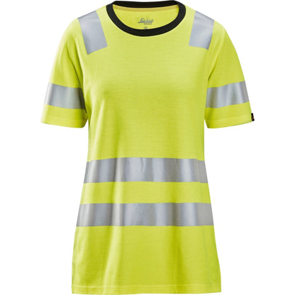 Snickers T - shirt dame Hi - Vis klasse 2 2537 - Sikkerhedsgiganten