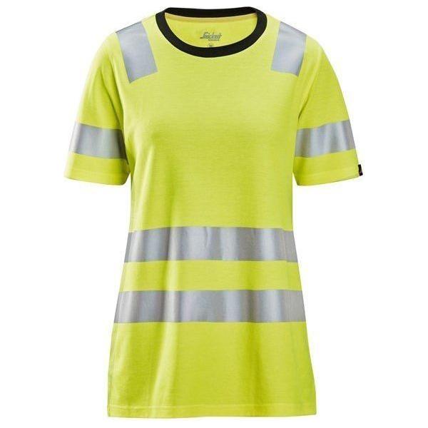 Snickers T - shirt dame Hi - Vis klasse 2 2537 - Sikkerhedsgiganten