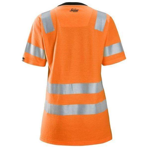 Snickers T - shirt dame Hi - Vis klasse 2 2537 - Sikkerhedsgiganten
