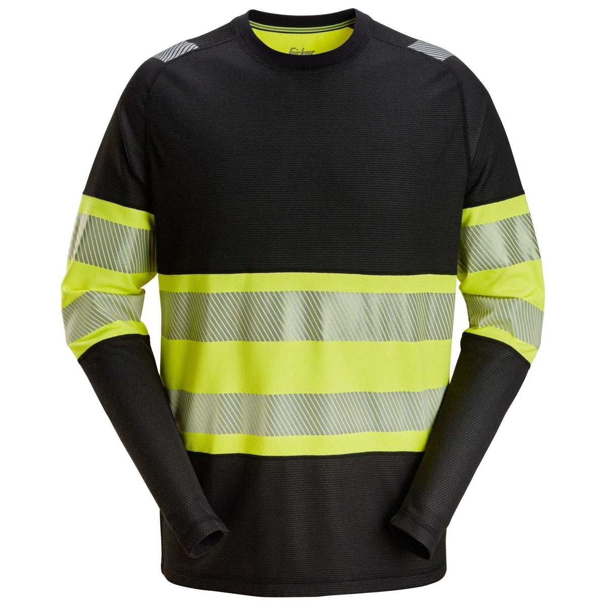 Snickers T - shirt Hi - Vis m/lange ærmer 2430 - Sikkerhedsgiganten