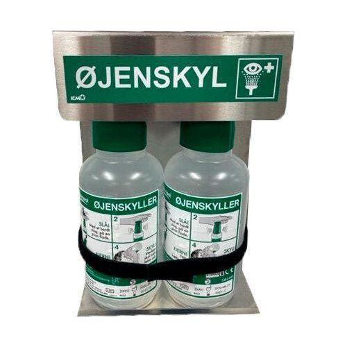 Sterisol Stativ 2 x 1 med Burrebånd med 2 x 1 L Øjenskyl - Sikkerhedsgiganten