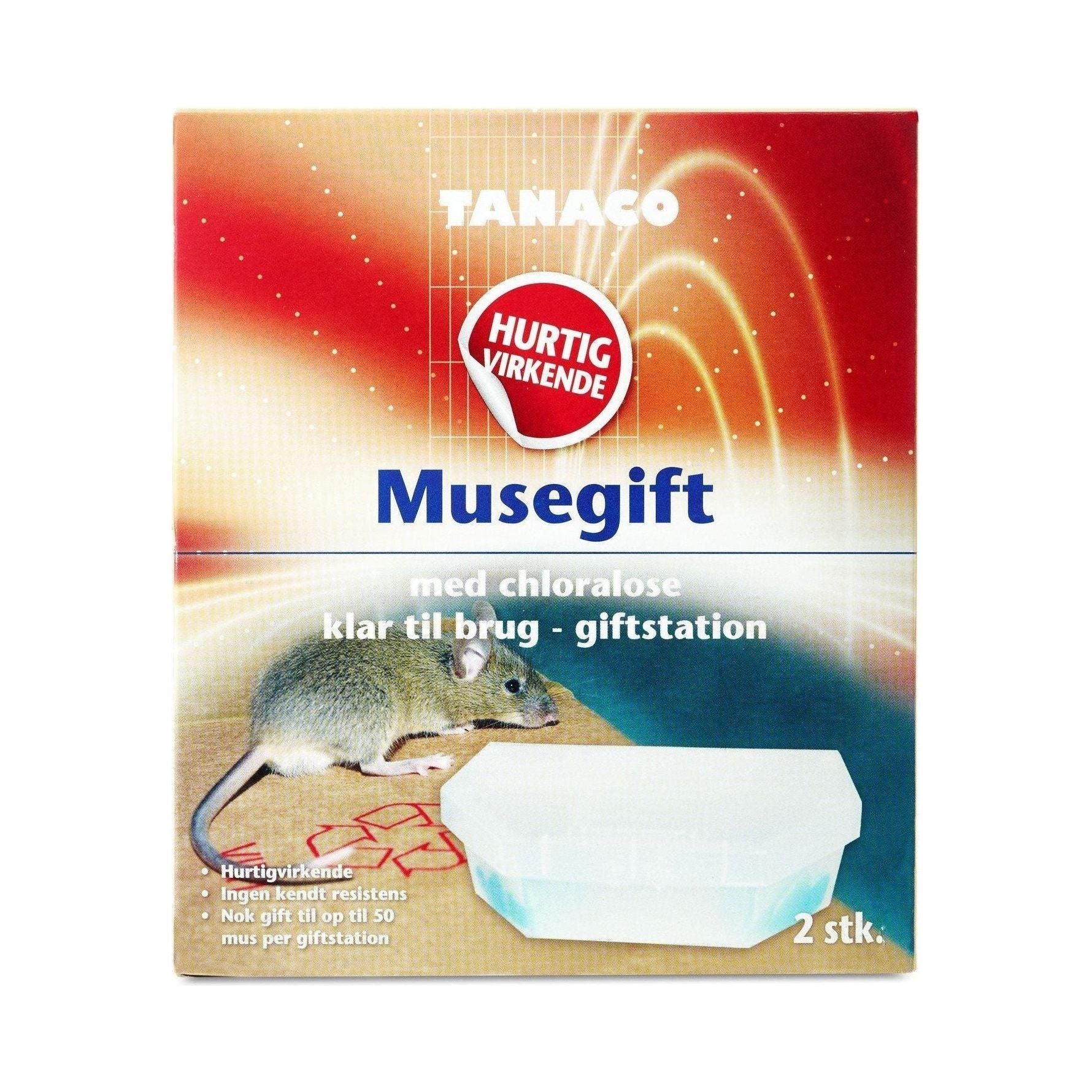 Tanaco musegift 2 stk. musegiftstationer - Sikkerhedsgiganten