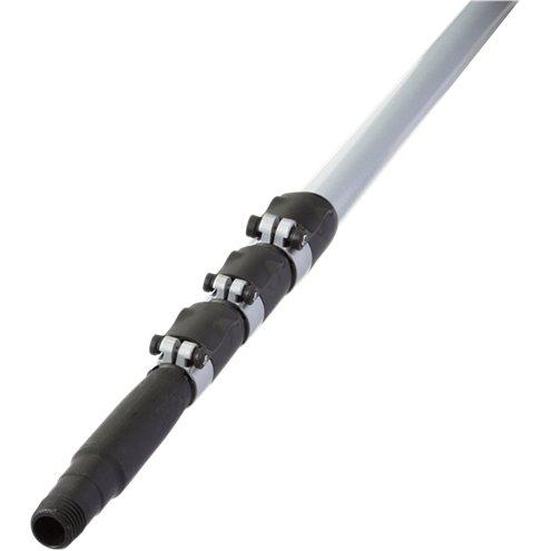 Teleskopskaft med gevind, kun til kondensskraber, Vikan, grå, PP/glasfiber, 192 - 600 cm - Sikkerhedsgiganten