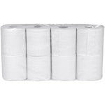 Toiletpapir, neutral, 2 - lags, 34,5m x 9,4cm, Ø10cm, hvid, 100% genbrugspapir - Sikkerhedsgiganten