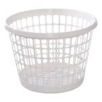 Tøjkurv plast hvid Ø44 cm 32 liter - Sikkerhedsgiganten