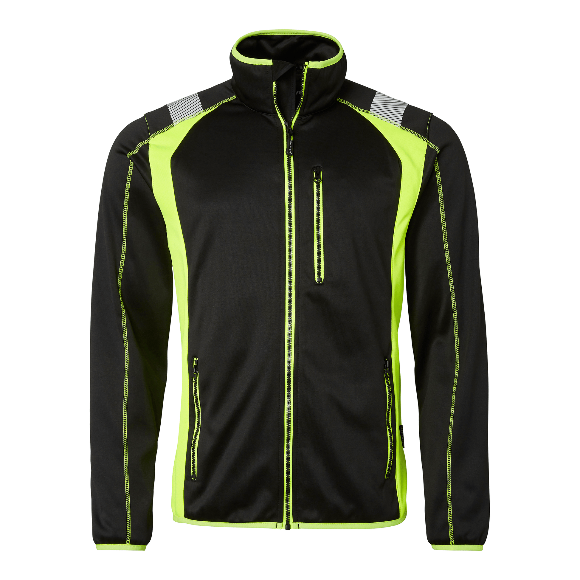 Top Swede 275 Sweatshirt Sort/Hi - Vis Gul – Funktionel og Synlig Arbejdsbeklædning - Sikkerhedsgiganten Sweatshirt