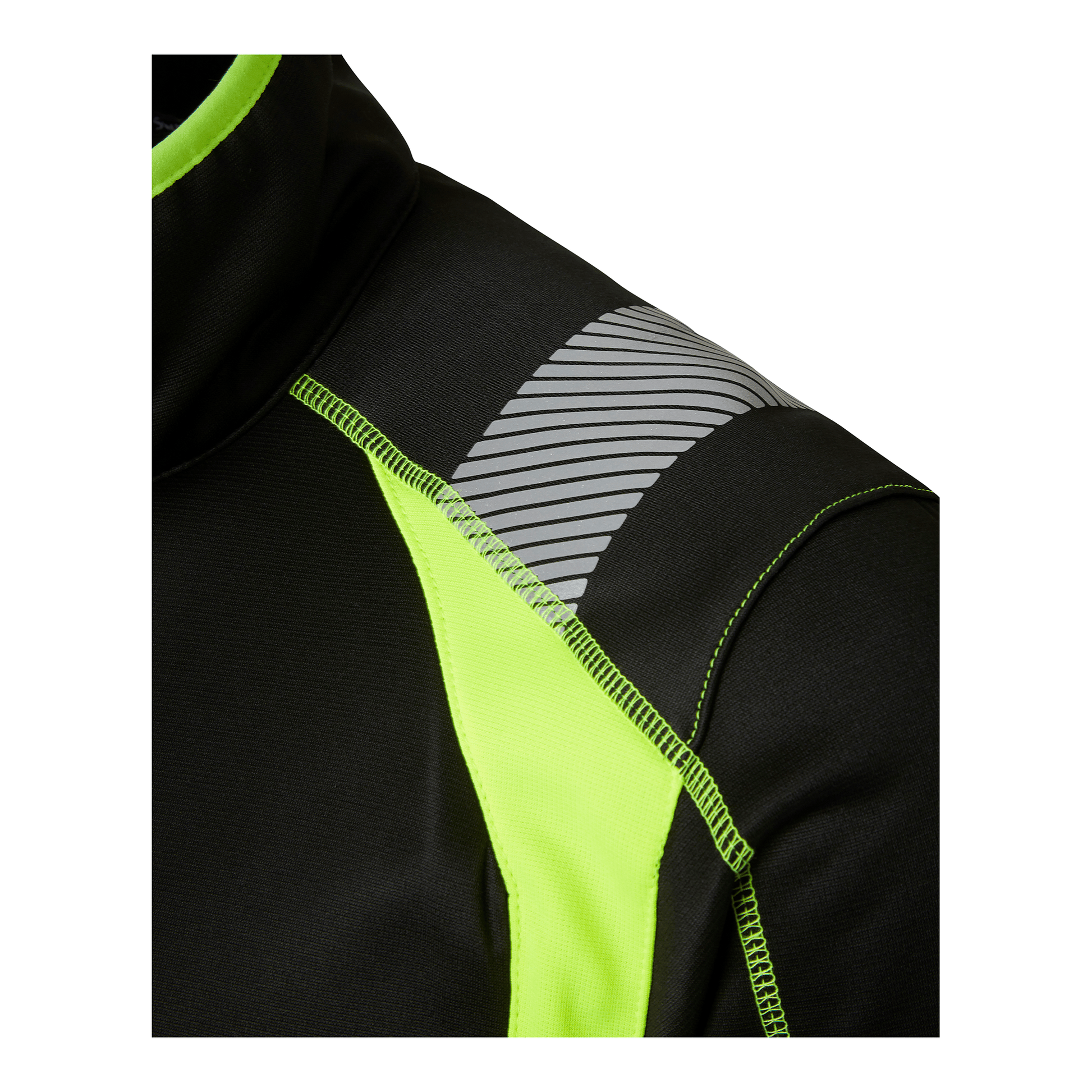 Top Swede 275 Sweatshirt Sort/Hi - Vis Gul – Funktionel og Synlig Arbejdsbeklædning - Sikkerhedsgiganten Sweatshirt