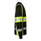 Top Swede langærmet T-shirt Sort/Hi - Vis Gul 601 - Sikkerhedsgiganten T-shirts