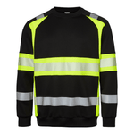 Top Swede Sweatshirt Sort/Hi - His Gul 602 - Sikkerhedsgiganten Sweatshirt