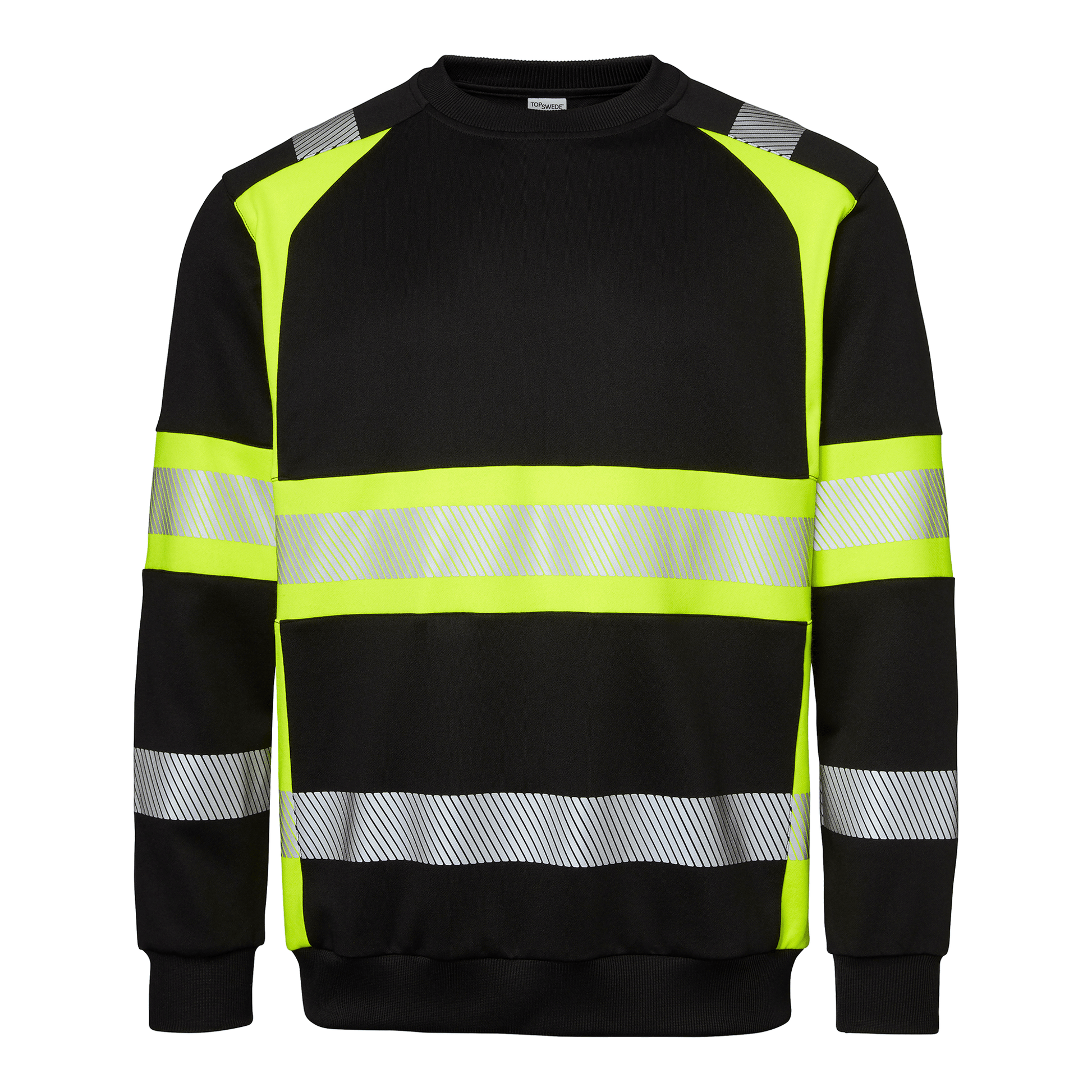Top Swede Sweatshirt Sort/Hi - His Gul 602 - Sikkerhedsgiganten Sweatshirt