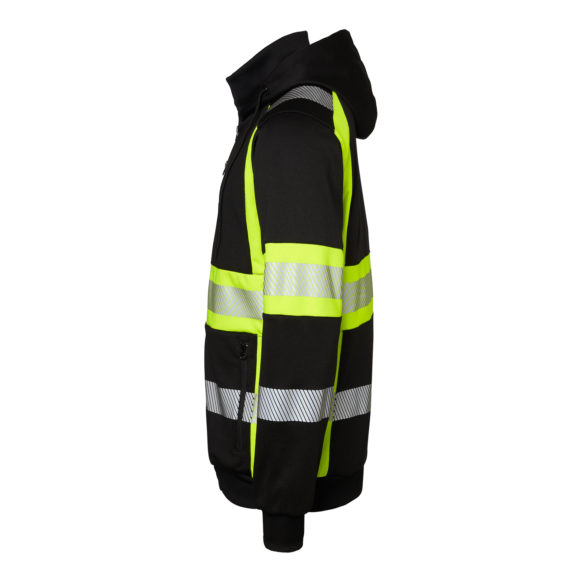 Top Swede Sweatshirt Sort/Hi - Vis Gul 603 - Sikkerhedsgiganten Sweatshirt