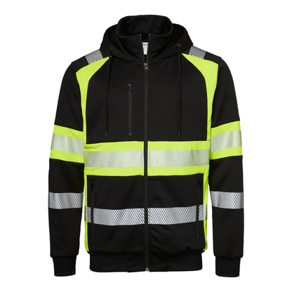 Top Swede Sweatshirt Sort/Hi - Vis Gul 603 - Sikkerhedsgiganten Sweatshirt