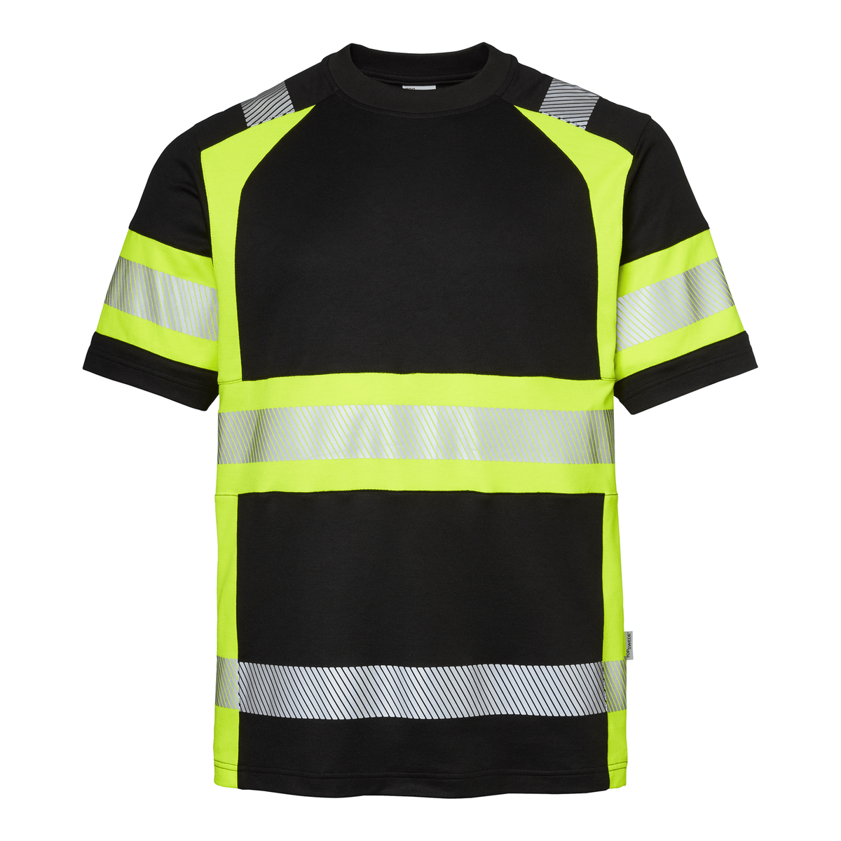 Top Swede T-Shirt Sort/Hi - Vis Gul 600 - Sikkerhedsgiganten T-shirts