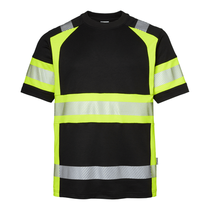 Top Swede T-Shirt Sort/Hi - Vis Gul 600 - Sikkerhedsgiganten T-shirts