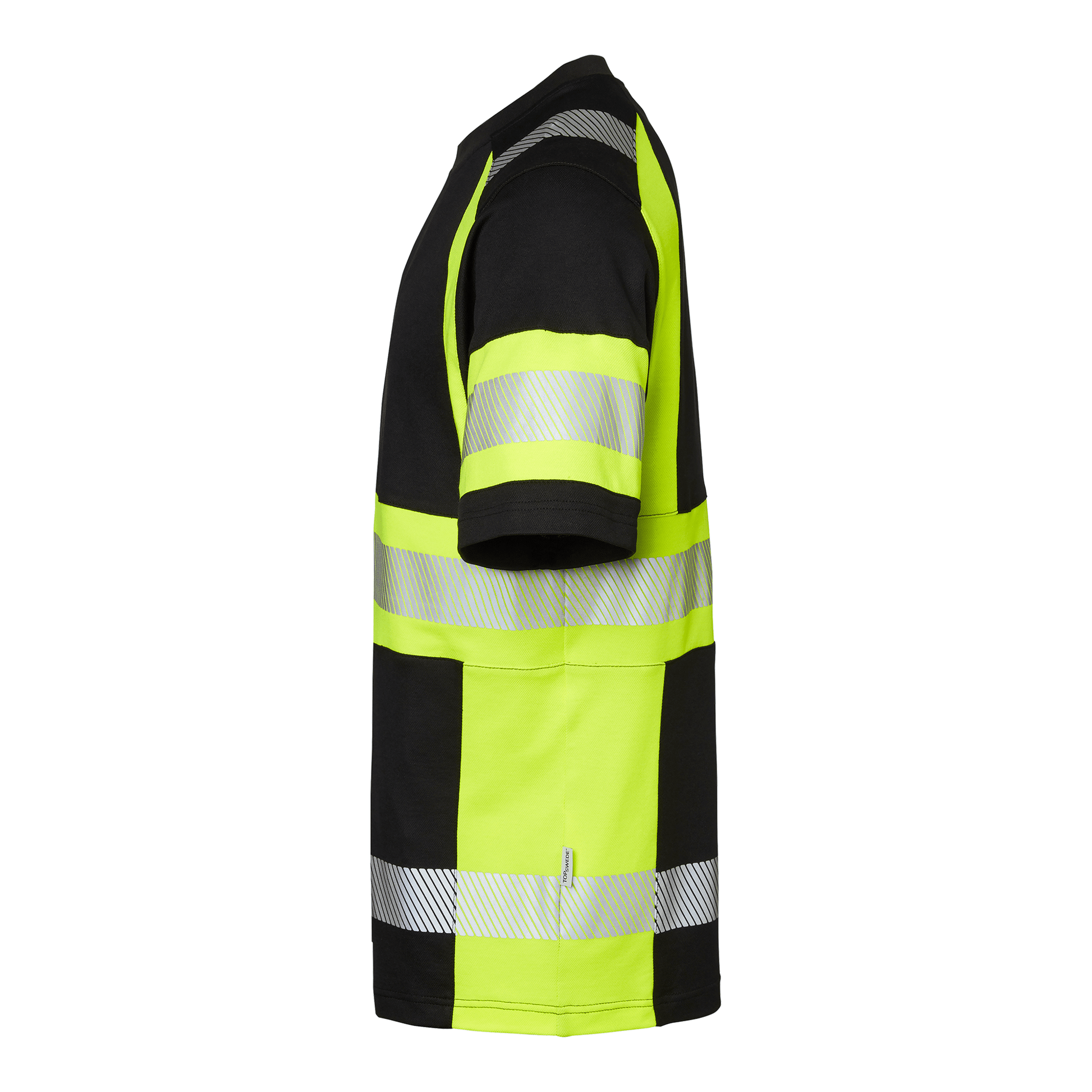 Top Swede T-Shirt Sort/Hi - Vis Gul 600 - Sikkerhedsgiganten T-shirts