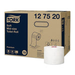 Tork 127520 Premium soft midi toiletpapir 2 lag 27 ruller T6 - Sikkerhedsgiganten