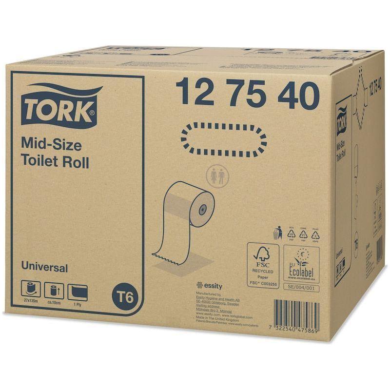 Tork 127540 Universal midi toiletpapir 1 lag 27 ruller T6 - Sikkerhedsgiganten