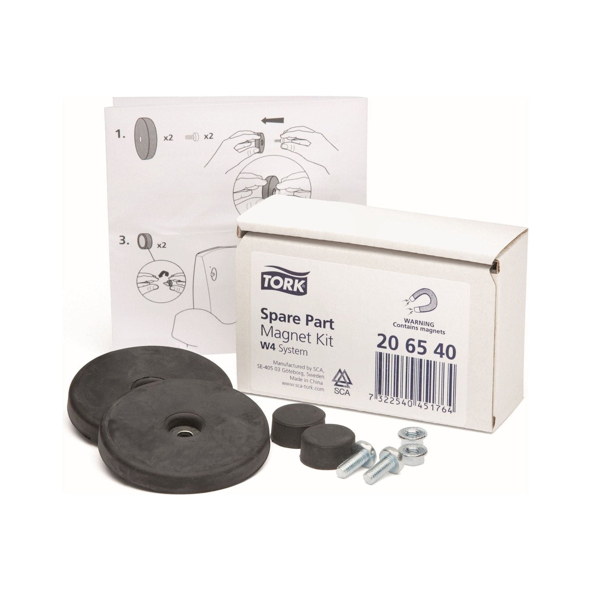 Tork 206540 Magnet kit 2 stk pr. sæt W4 - Sikkerhedsgiganten