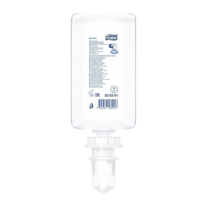 Tork 520201 Clarity Premium skumsæbe 1000 ml parfume fri S4 - Sikkerhedsgiganten