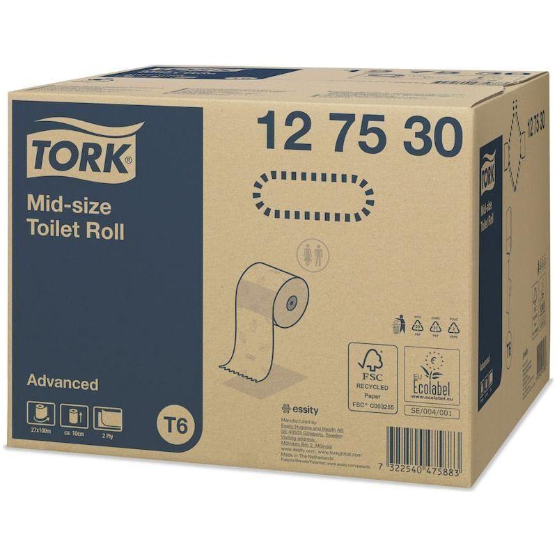 Tork Advanced midi toiletpapir 2 lag 27 ruller T6 127530 - Sikkerhedsgiganten